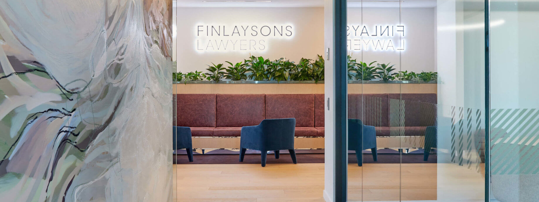 Finlaysons Adelaide Office reception space