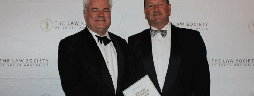 Ralph Bonig recipient of SA Law Society Award
