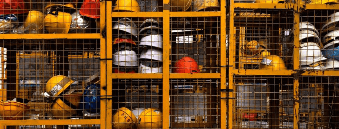 safety helmet cage